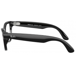 Умные очки Ray-Ban Meta* Skyler Gen 2 Shiny Black, Прозрачные линзы для компьютера Clear Blue-Violet (RW4014)